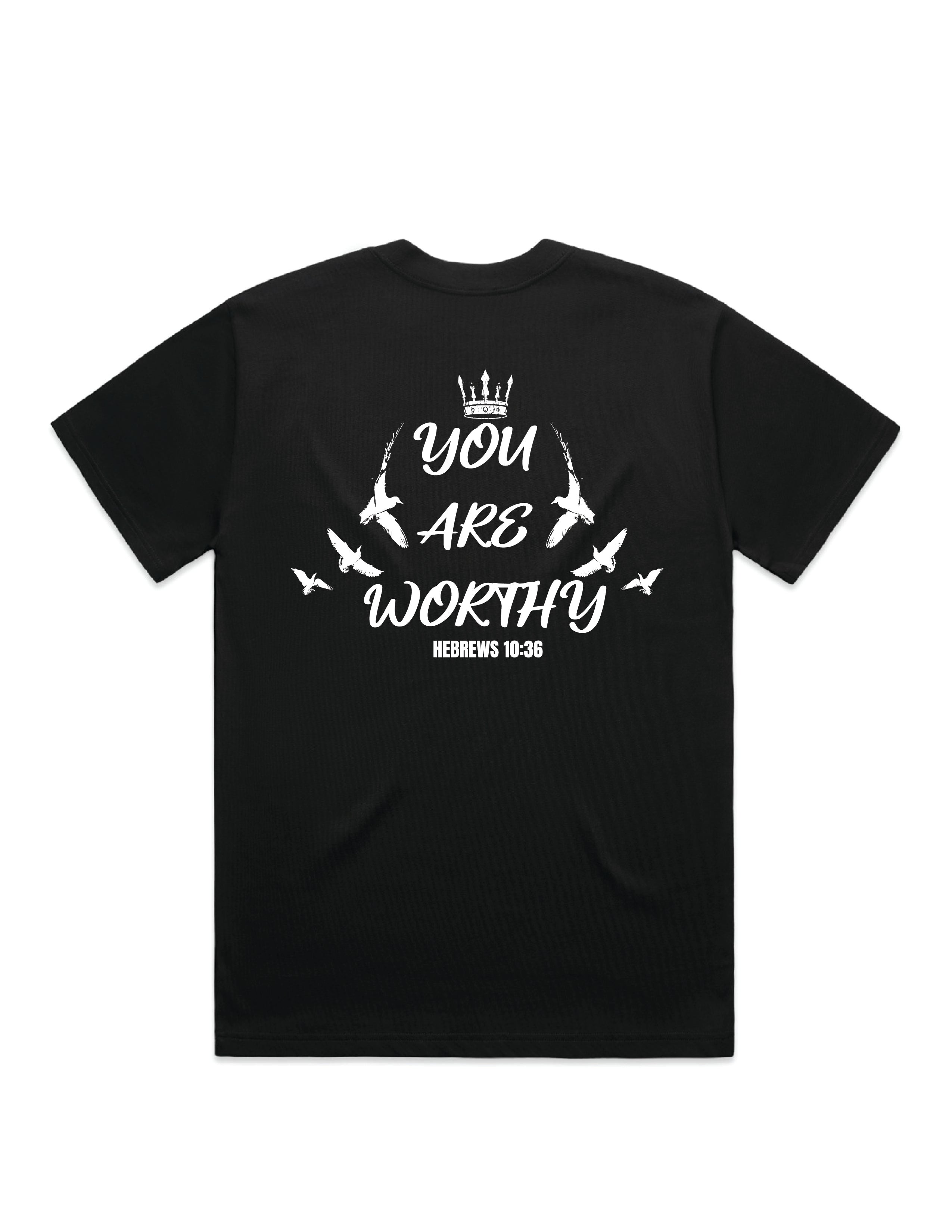 You Are Worthy T-Shirt BLACK| Beyond Physical